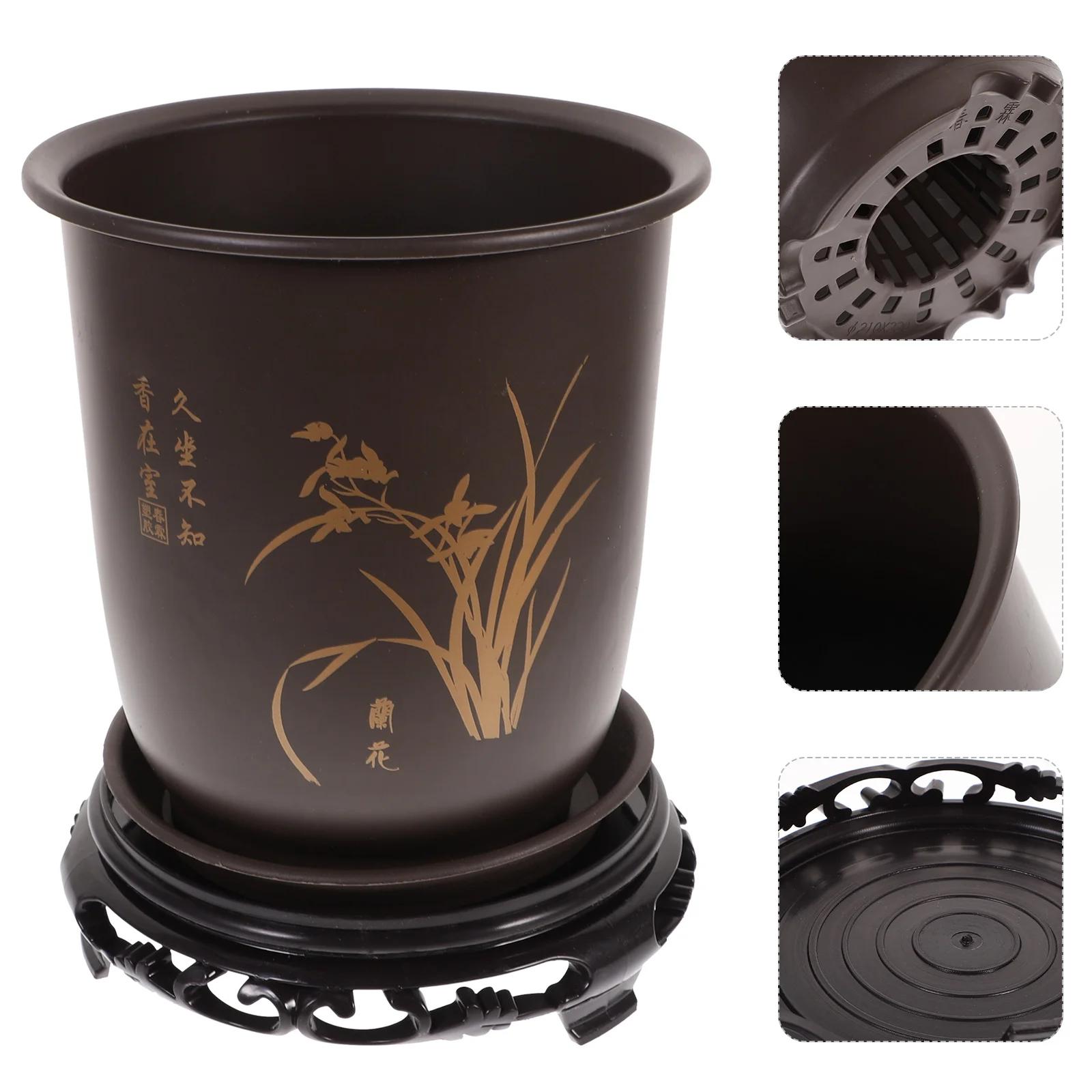 

Cachepots For Orchids Flowerpot Planting Holder Orchid Flowerpots Household Bonsai Indoor Gardening Nursery for Plants