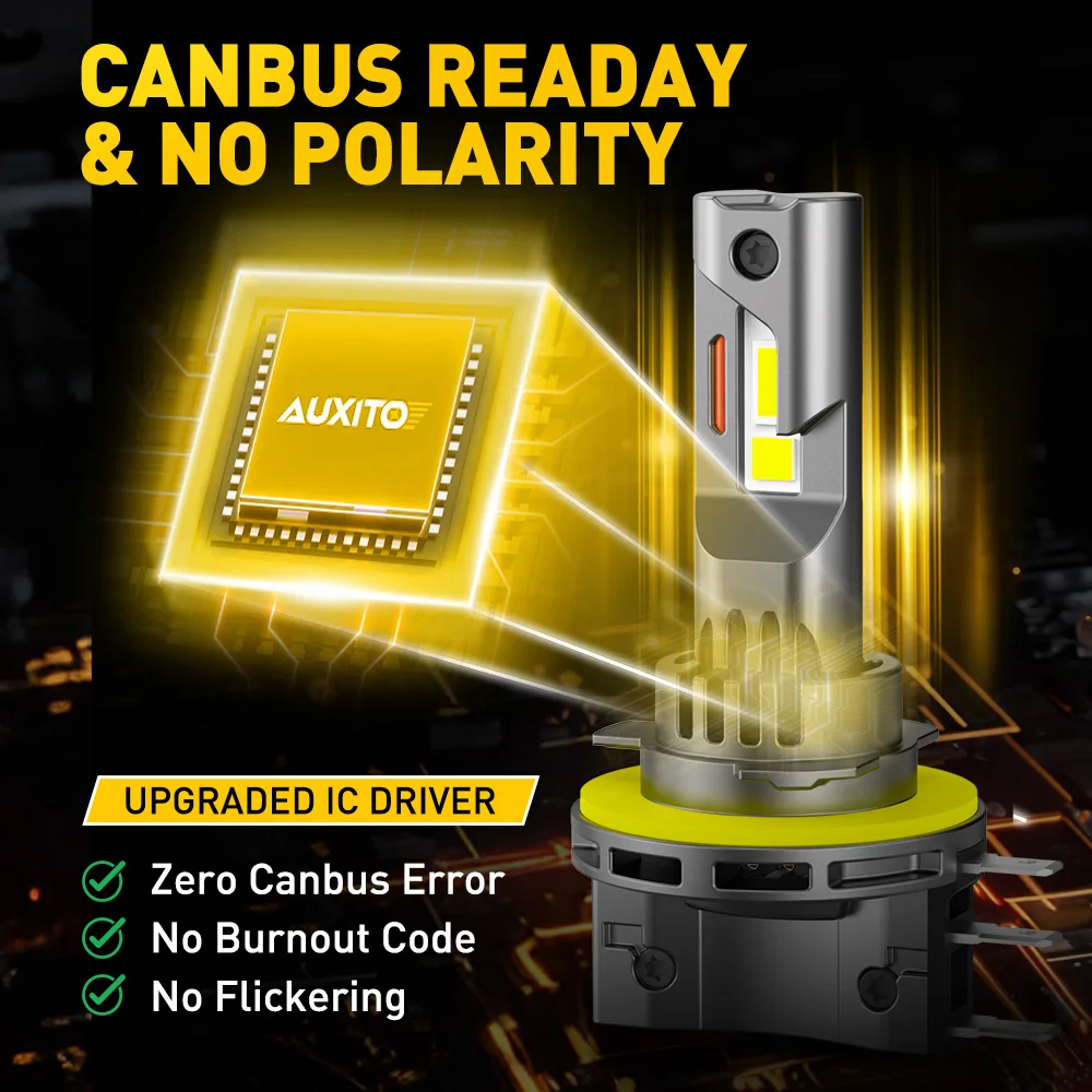 LED Bulbs 2Pcs Turbo H15 Canbus Led Bulbs For Volkswagen Golf 7