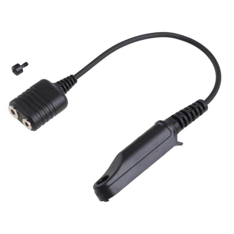 20CB Walkie Talkie Audio Cable Adapter for Baofeng BF-9700  UV-5R Talkie 2Pin Headset Port Adapter Cable
