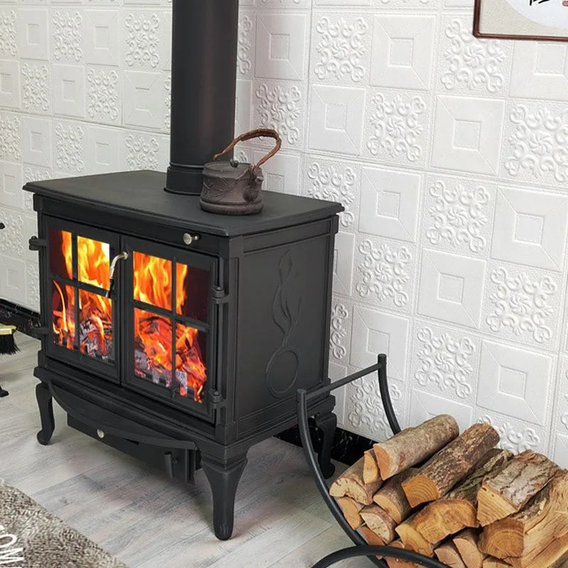 Wood Burning Stove Black Polish Discount Shop