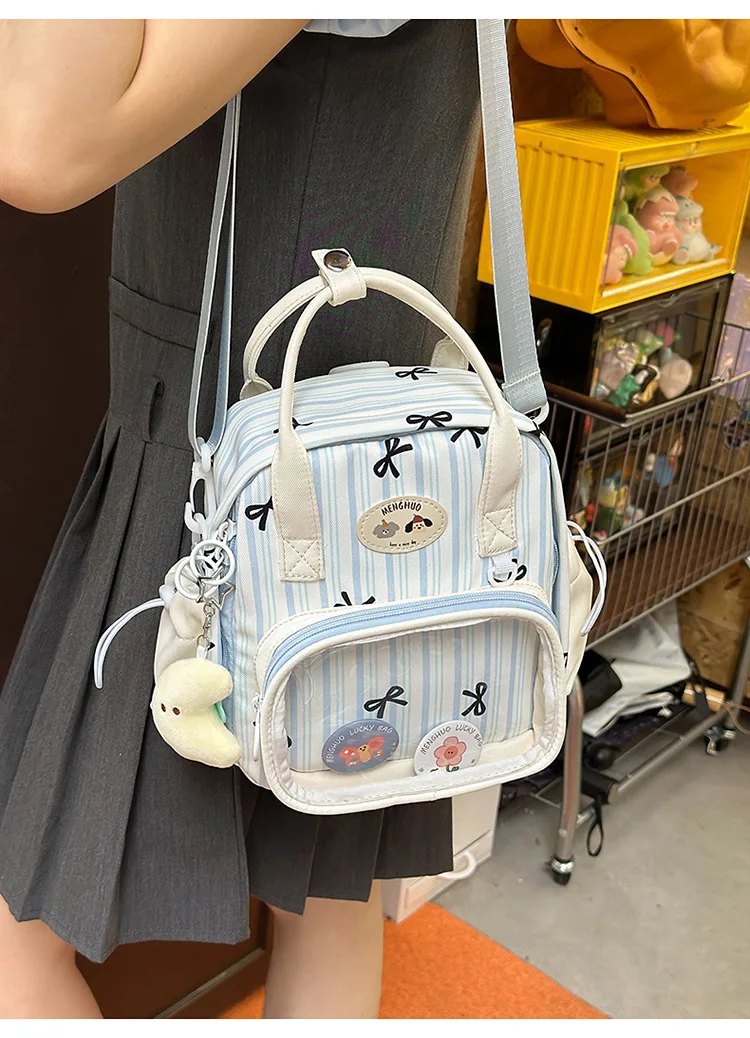Kawaii Pastel Grid Harajuku Ita Tote Bag