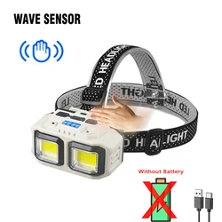 Enhanced Rechargeable LED Headlamp with Multiple Lighting Modes and Waterproof Design (Sensor No battery)