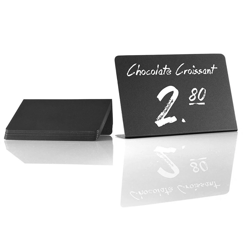 

10x Blackboard Tabletop Sign Food Label for Calligraphy Lover Retail Store Party