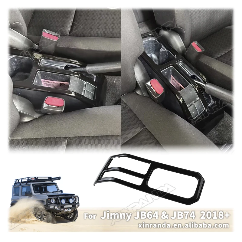 Jimny Interior Gear Gear Shift Handbrake Panel Cup Holder Cover Anti-Scratch Protector For Suzuki J64 JB74 JC74 -