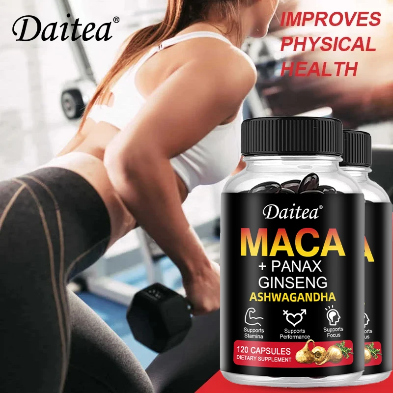Maca Root Ginseng Ashwagandha Energy Supplement