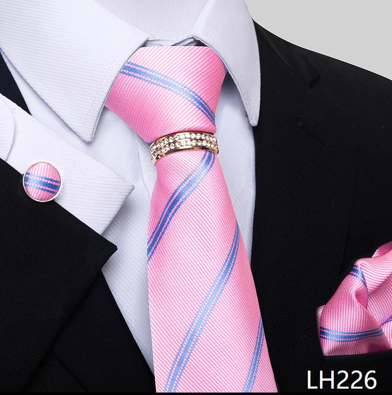 Set Cravatta Uomo E Fazzoletto Da Tasca Multicolore Satin - Completo Accessori Da Sposo Cerimonia Trimming Shop