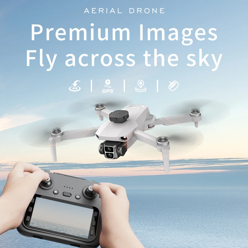 Professionale GPS Grande Schermo LCD Drone Remoto Motore Brushless 5G WIFI 3KM EIS Evitamento Ostacoli FPV Brushless Quadcopter Giocattolo - immagine 4