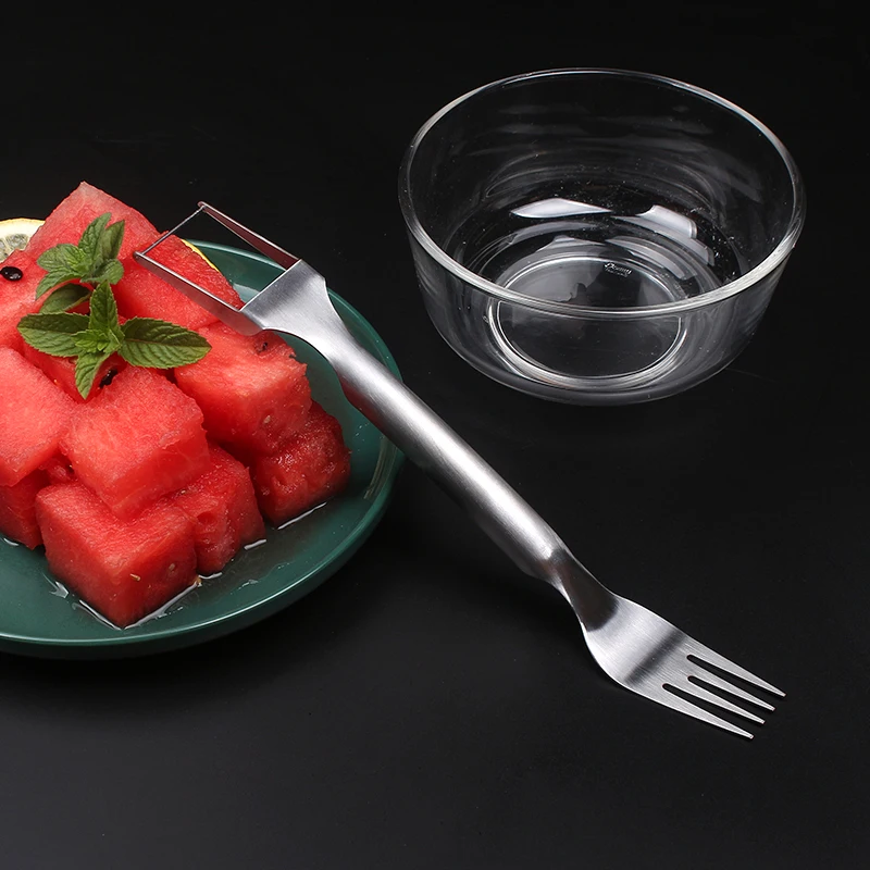 

Watermelon Cutter Stainless Steel Windmill Design Cut Watermelon Kitchen Gadgets Salad Fruit Slicer Cutter Tool