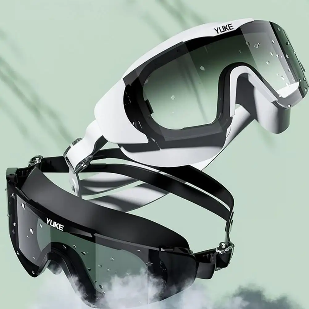 Fashion Electroplating Swimming Goggles Large Frame Gradient Lenses Anti-fog HD Waterproof Adults Professional Swim Glasses 2