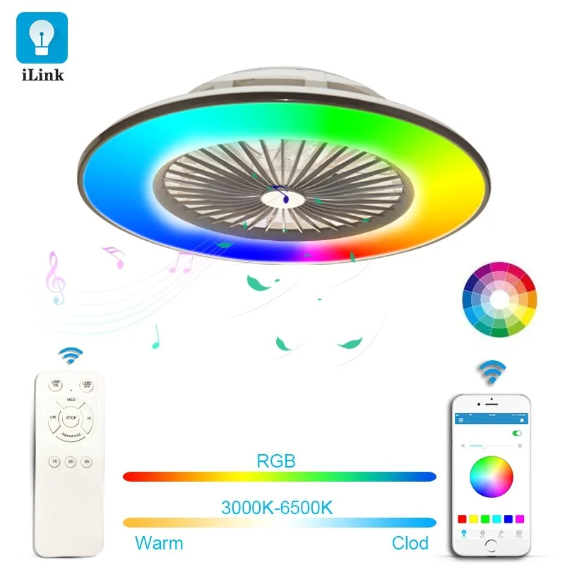 Smart Ceiling Fan Led Ceiling Light Remote Control Floor Standing Fan 3