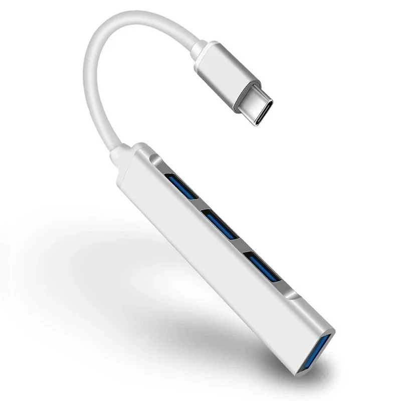 4 Ports USB 3.0 HUB TYPE-C HUB Multi USB Splitter Type-C 5Gbps High Data Transmission USB 3.0 OTG Adapter for Laptop Macbook Pro 6