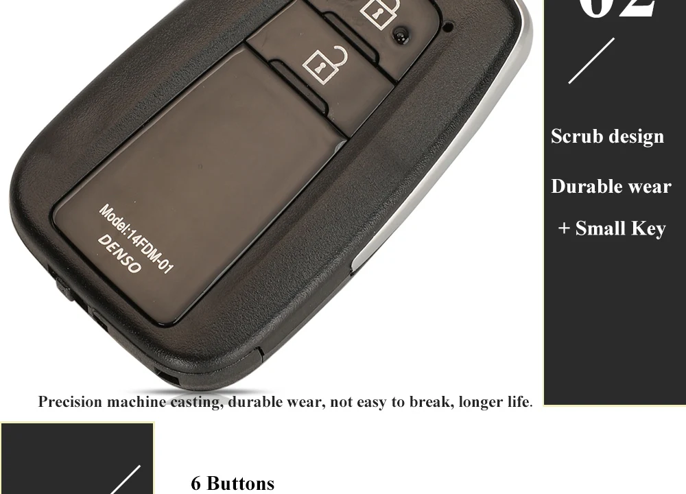 Keyforkess 10pcs 2/3/4BTN Remote Car Key Shell Case Fob per Toyota C-HR RAV4 Prius 2018-2019 Suit XM VVDI Smart Board TOY48 TOY12 - S20167c02dfda47b48f71de66f9f32ba8h