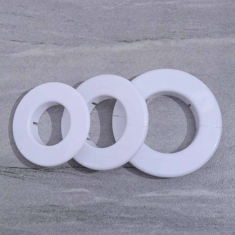 Description Picture 5 of item1Pc Plastic Pipe Wall Covers Wall Hole Duct Cover Faucet Decorative Cover Chrome Flange Cover Wall Flange Useful Faucet Decor