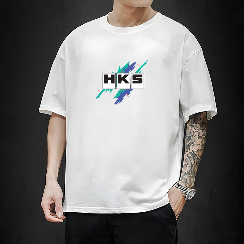 

T-Shirt Men's Fashion Short Sleeve T-Shirt Men's Hip Hop Loose Fitness T-Shirt Top Men's Cotton Casual Sports Letters Casual Top