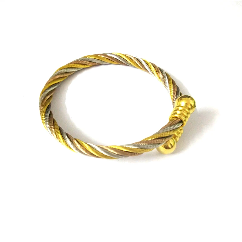 FairLadyHood Gold Bangle Bracelet 2018 New Charm Bangle Bracelets Women Bangles Gold/Silver Color/Rose MIX Color Bracelet 4