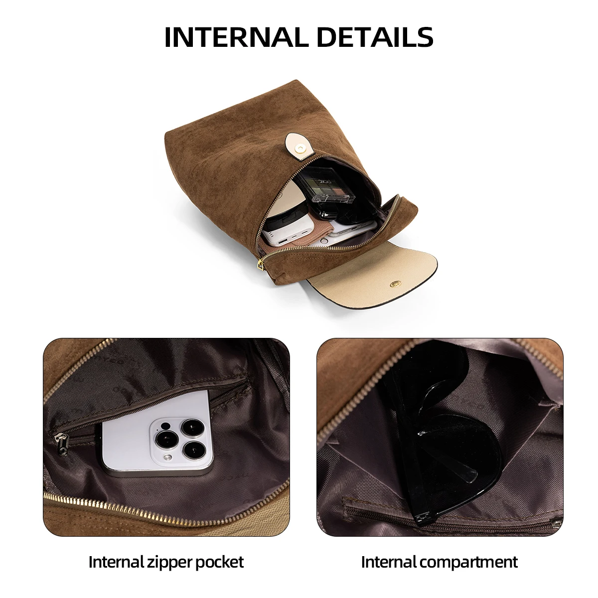 Large-Capacity Work Commute Backpack for Women 2025 New Versatile Suede Travel Backpack College Student School Bag Shopping Travel Mom Bag