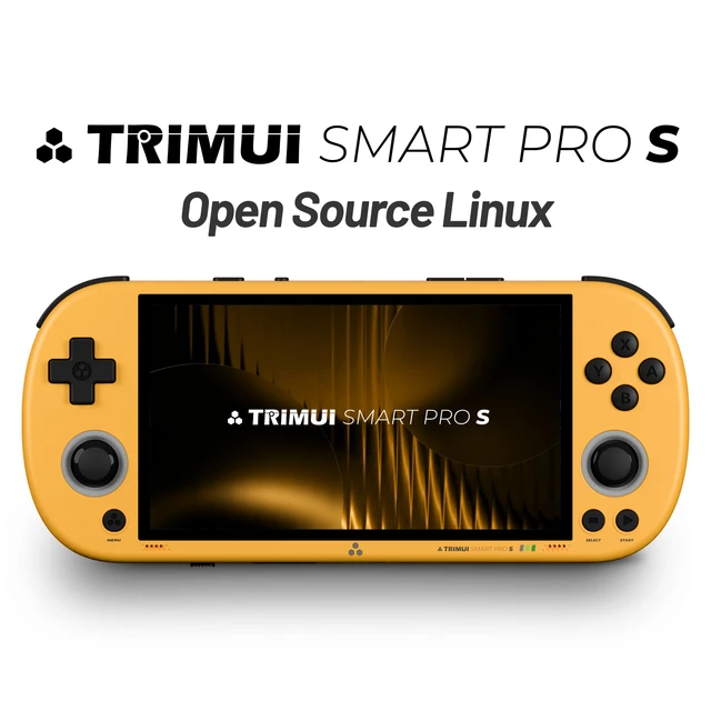 Console de jeu portable BOYHOM Trimui Smart Pro S TG5050 - Idéale pour N64/PSP, processeur octa-core 2,0 GHz, écran IPS 4,96 pouces, batterie 5000 mAh 1