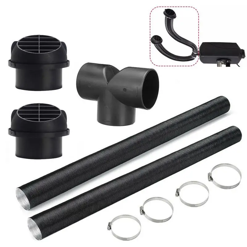 

Universal Diesel Fuel Air Parking Heater Pipe Duct Warm Air Outlet Vent Hose Clips T Tube/Y Tube For Webasto Propex