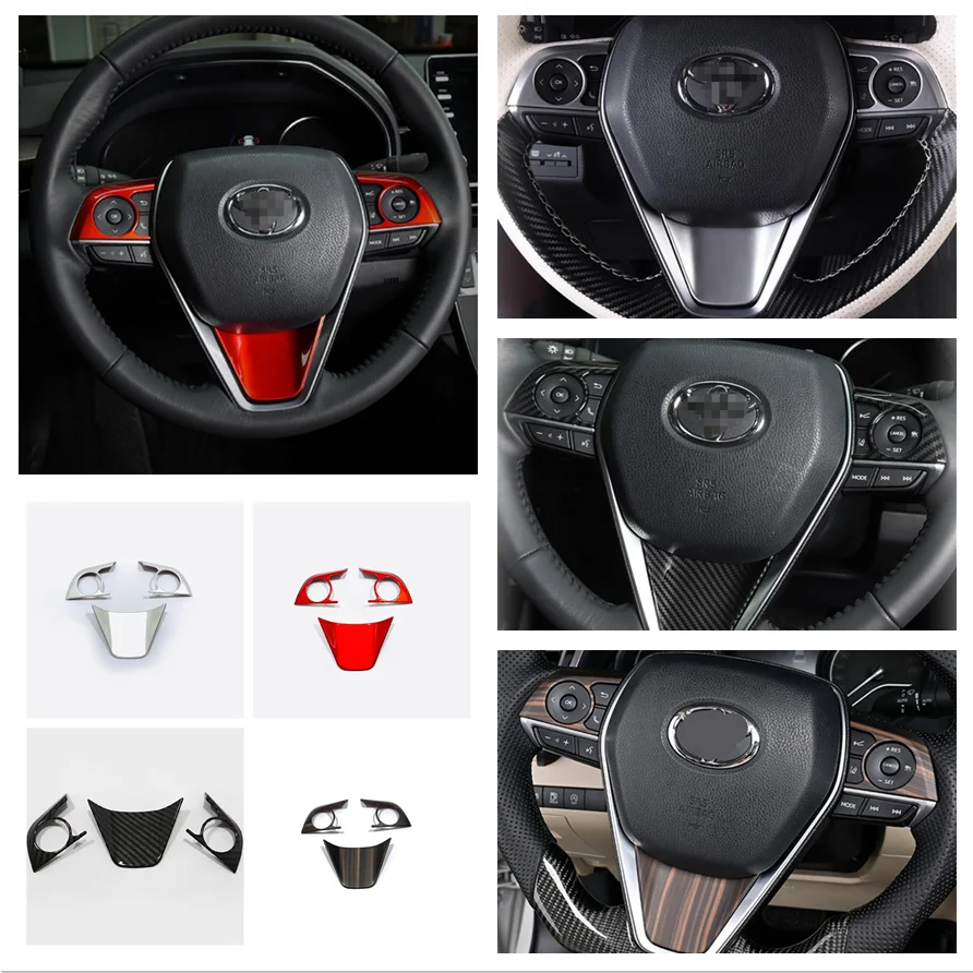

For Toyota Camry XV70 2018 - 2022 Accessories Car Steering Wheel Frame Decoration Cover Trim Auto Interior Styling