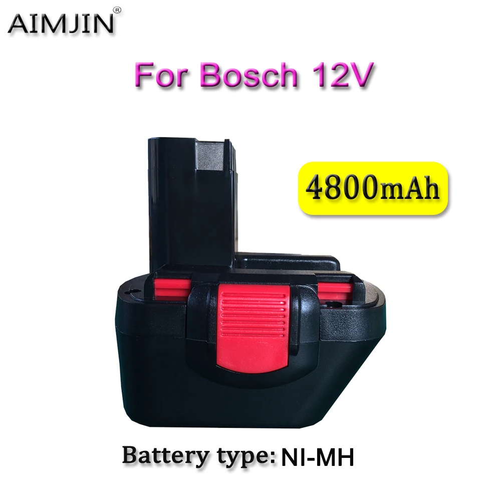 Batteria Ricaricabile 12 V 4.8Ah Per Bosch Psr 1200 Gsr 12 V Ahs Gsb Gsr 12 Ve-2 Bat043 Bat045 Bat046 Bat049 Bat120 Bat139 Tool B