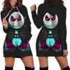 Jack Skellington Hoodie Dress Sweater Fashion Disney Dress Sweatshirt Dress 3d Allover Printed Hoodie for Women 4