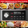 Galanz 8-in-1 Multi Cooker with Air Fry, Sous Vide, Rice, Sauté, Slow Cook, Steam,Roast, & Grill - Removable 8 QT Cooking Bowl 3