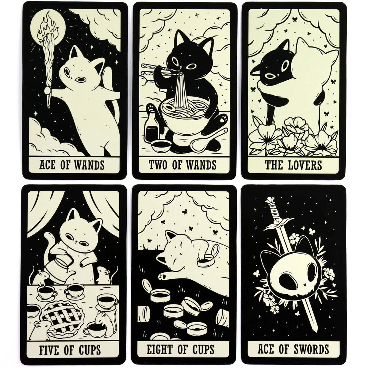 Kitten Tarot Deck For Family Party High Quality Fortune Telling Divination Tarot Cards for Beginners Rider-waite Tarot System 5