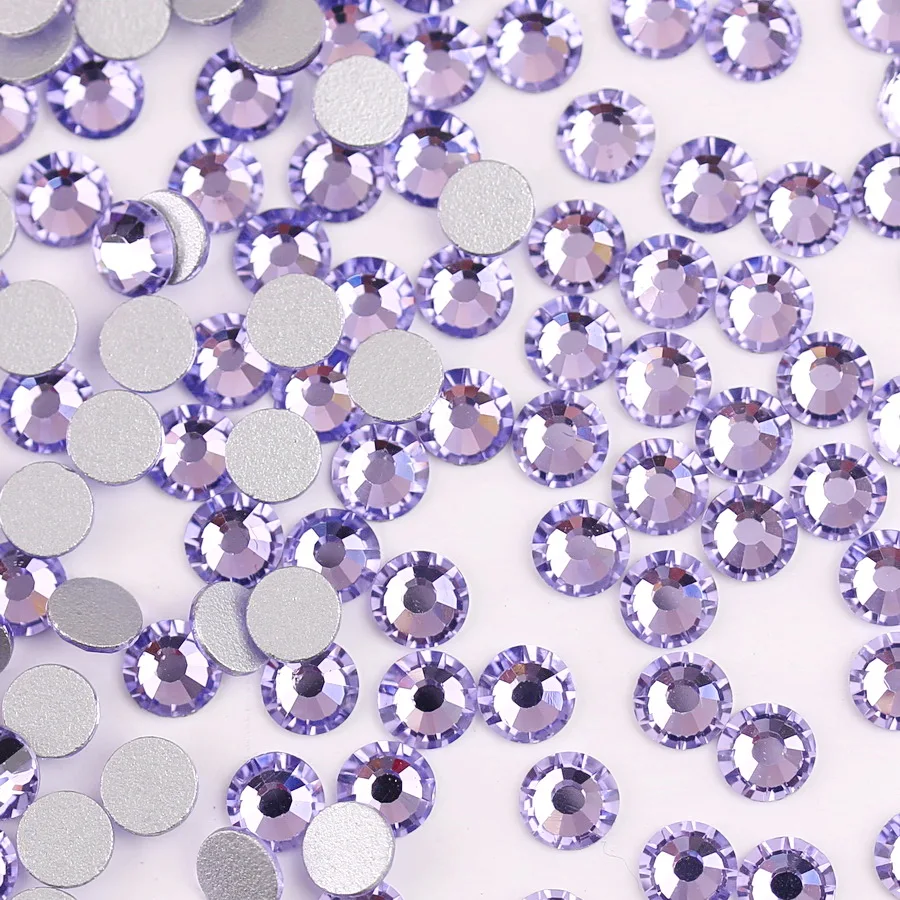 Elegant Assortment of Colorful Glass Crystal Flatback Rhinestones for DIY Nail Art and Crafts