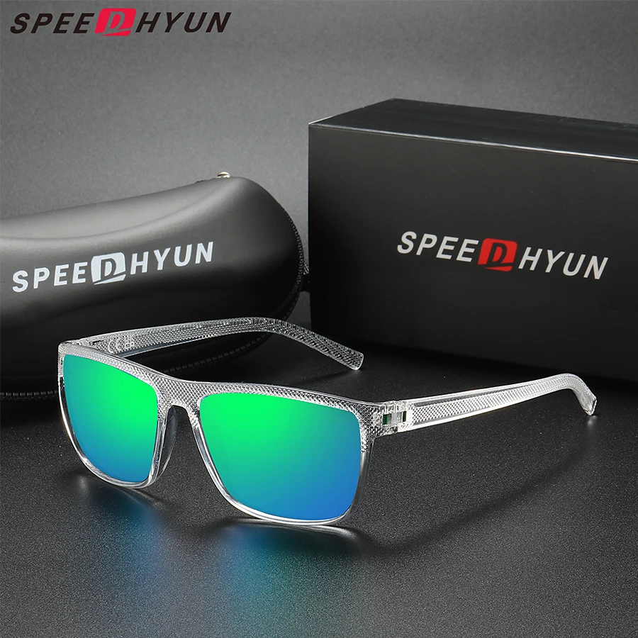 SPEEDHYUN 남성용 편광 선글라스, 낚시 운전 보호 안경, 야외 스포츠, 미끄럼 방지, 휴일 패션