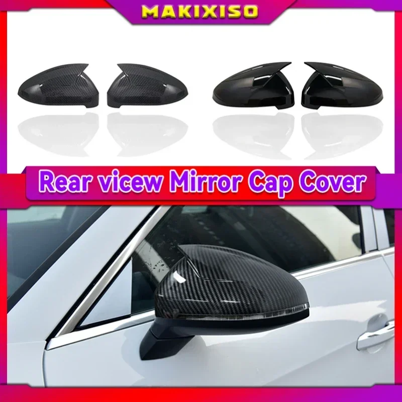

Pair For Audi A4 A5 B9 Side Mirror Caps (Carbon Look) 2017 2018 2019 S4 S5 RS5 allroad Quattro replace Covers
