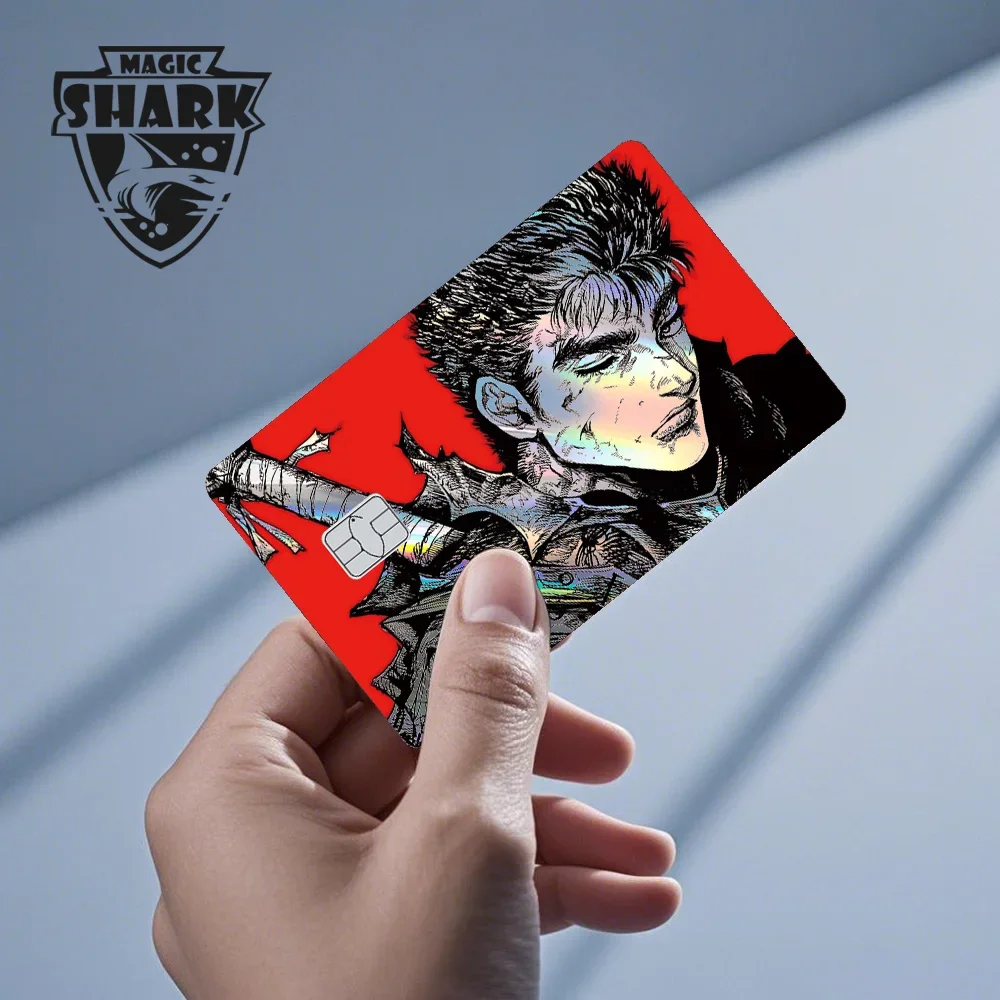 Magic Shark Dark Anime Holographic Card Sticker Skin