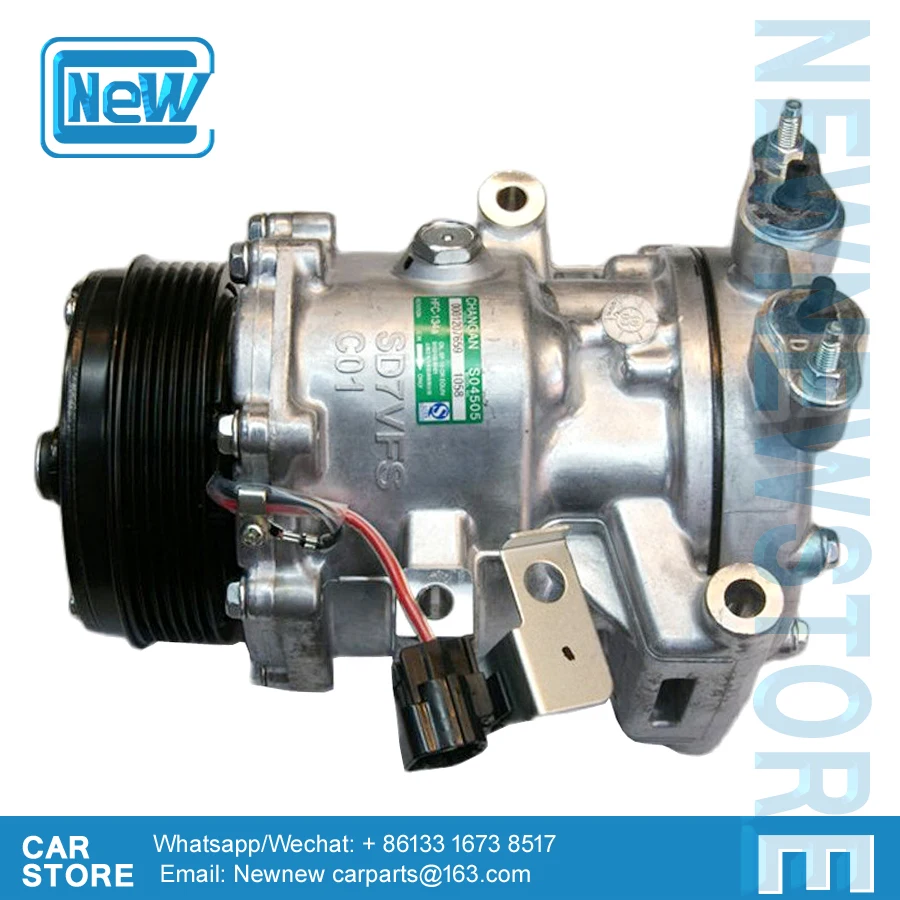 Sd7V16-1058 Compressore Ac Per Changan Cs75 Cs55 C301 Cs95 1.5T Condizionatore D'Aria 8103100-Bh01 8103100Bh01