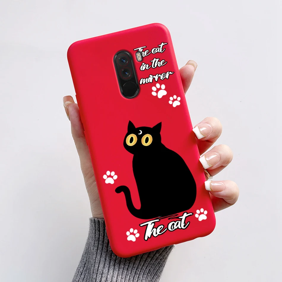 Cute Bear and Frog Cartoon Shockproof Phone Case - Soft Silicone TPU Back Cover for Xiaomi Poco Pocophone F1