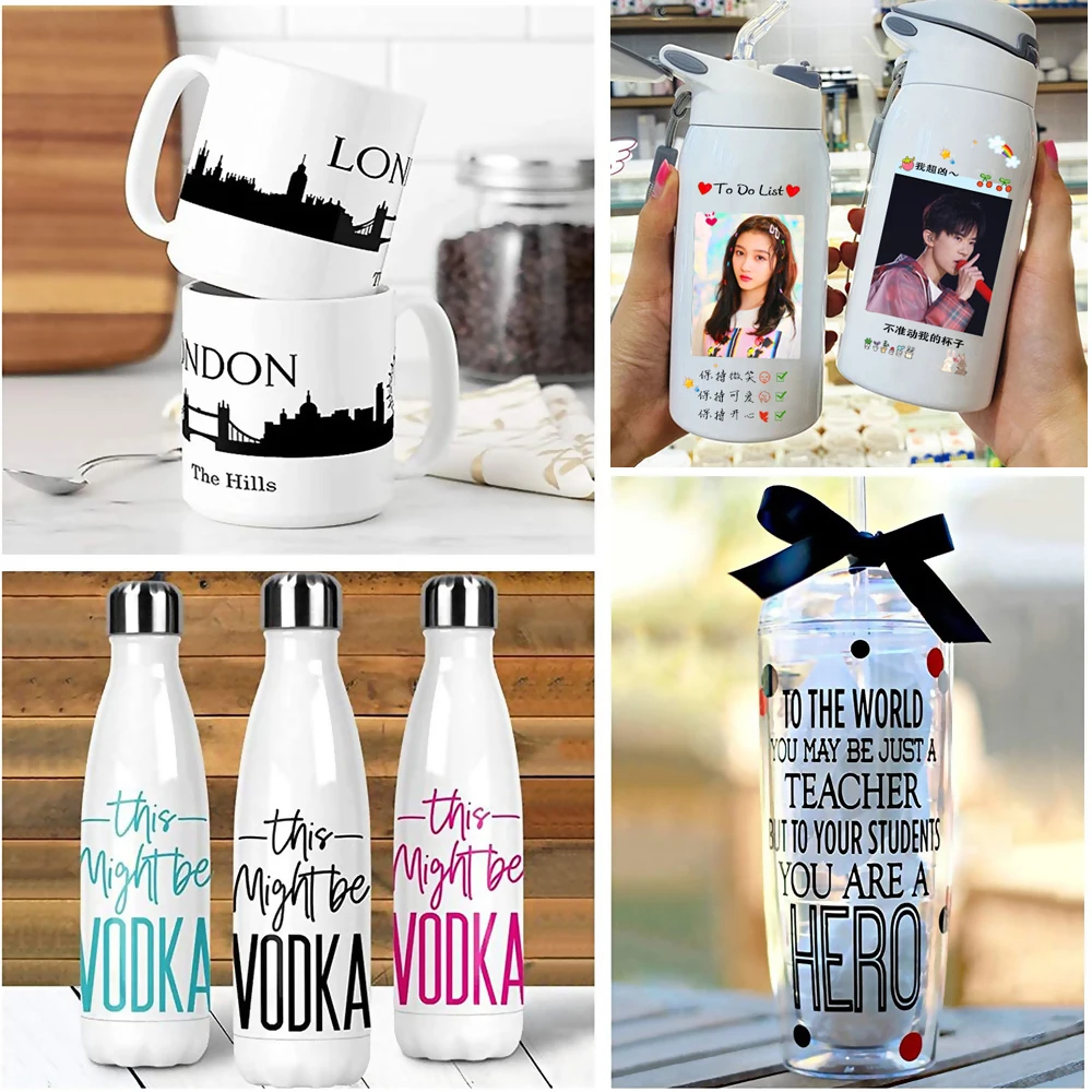 도자기용 워터 슬라이드 데칼, A4 물 전사 용지, 흰색 투명 용지, 도매 인쇄