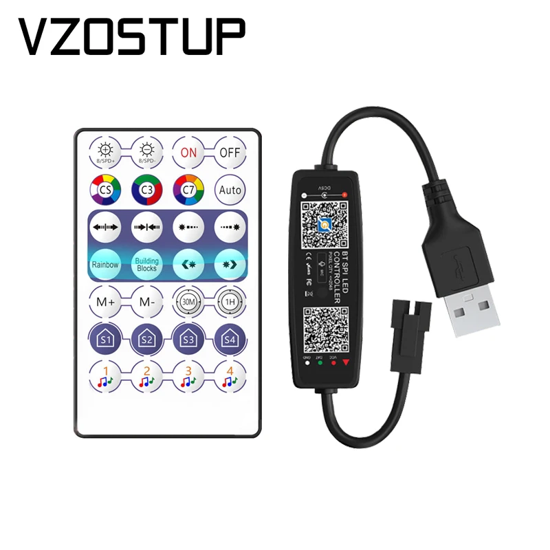 WS2812B Controller Bluetooth Music APP Control for Pixel LED Strip