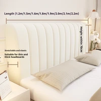 Housses de tête de lit extensibles épaisses, housse de tête de lit pour lit Queen King Size, housse de protection anti-poussière pour décoration de chambre à coucher 3