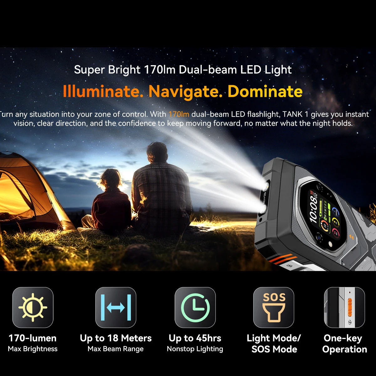 OSCAL TANK 1 5G Rugged Smartphone,20000mAh Battery, 6.78" 120Hz FHD+ Display, 16GB+512GB, 64MP+50MP Camera, Outdoor Mobile Phone