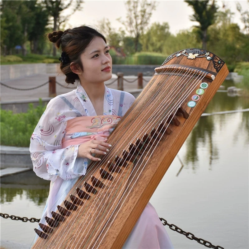 125cm Chinese Guzheng Zither Lankao Paulownia for Beginners or Professional Performance Chinese Stringed Instrument Guzheng