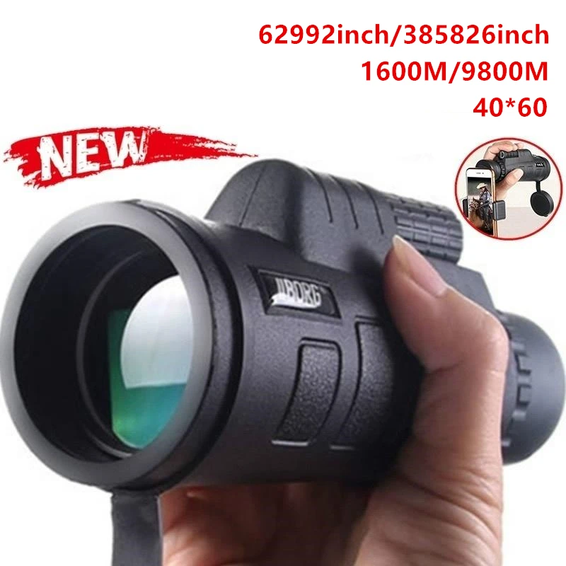 

High-Powered 40x60 Monocular Telescope for Outdoor Activities - Hunting, Bird Watching, and Sports Viewing