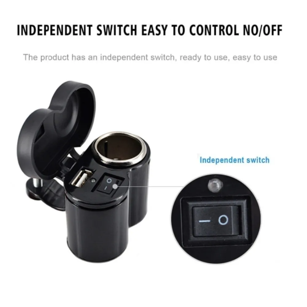 Motorcycle Handlebar USB Charger Waterproof