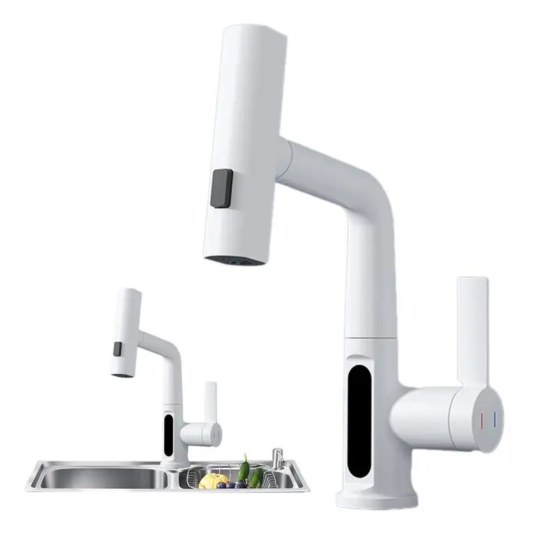 

Spring Sink Faucet Adjustable Vertical And Horizontal Faucet 360 Degree Cleaning Water Taps For Public Washbasins Kitchen Sink