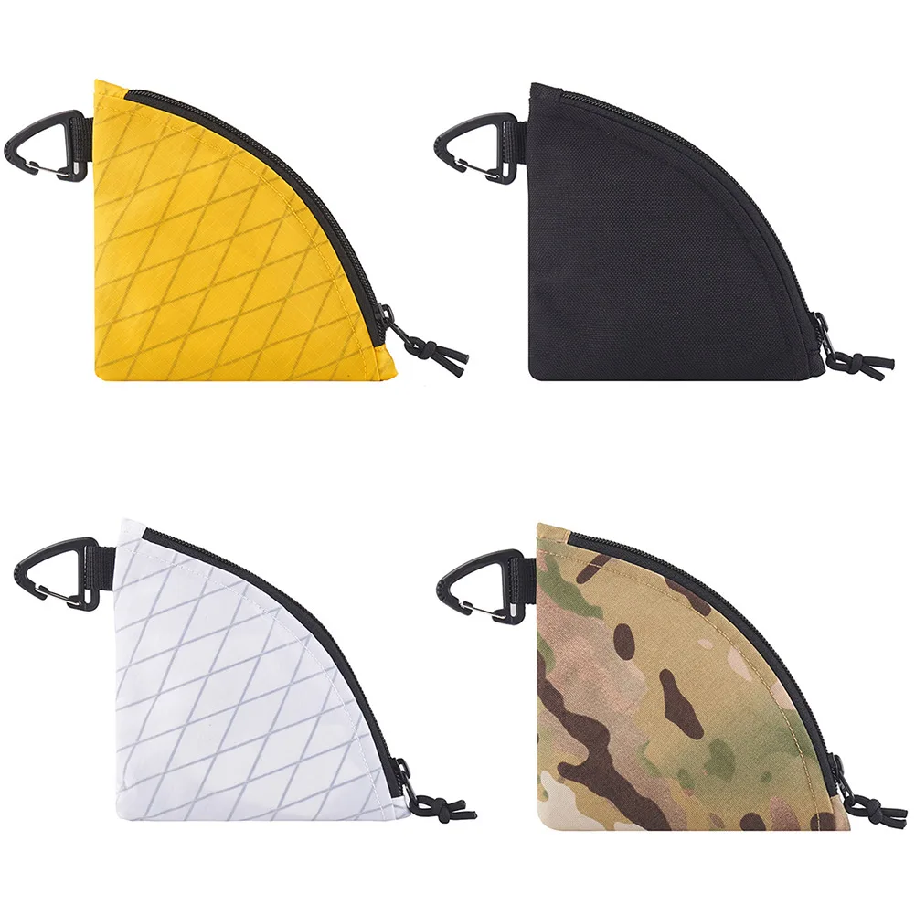 Waterproof Nylon Purse Manual Coffee Filter Paper Storage Bag Outdoor Camping Picnic Filter Paper Organizer Triangular Pouch