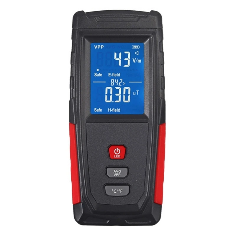 

P9JC Electromagnetic Radiation Tester EMF Meter Electric Magnetic Field Detector LCD