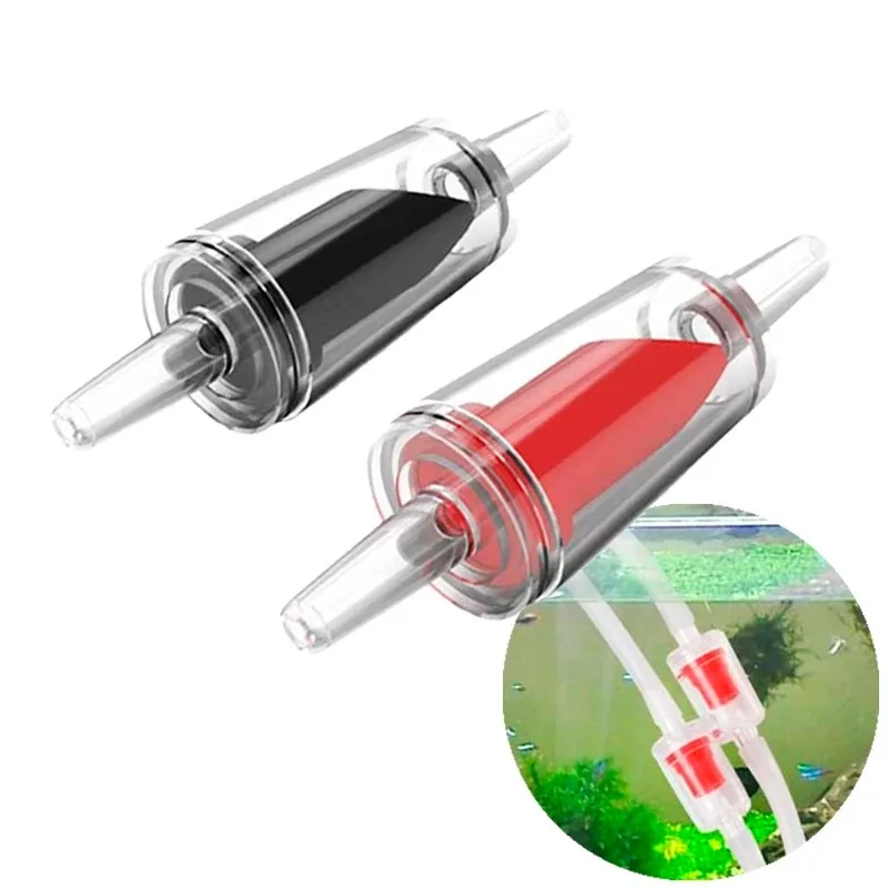 Aquarium Check Valve 10pcs Plastic One Way Non-Return Home Fish Tank CO2 System