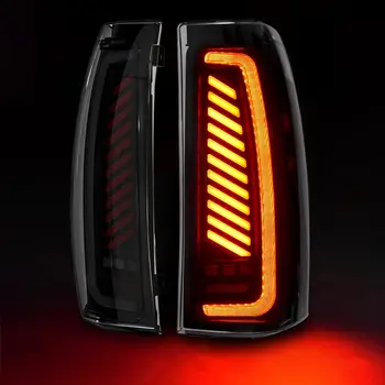 Sequential LED Tail Lights for 2003-2006 Chevy Silverado Starting Animated Tail Light Assembly Turn Signal Brake Reverse Light