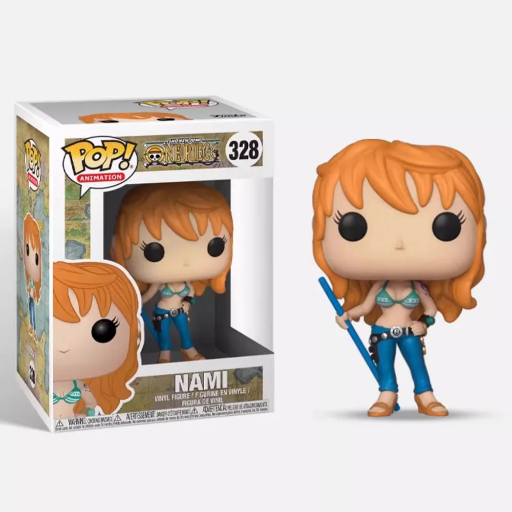 thumbnail image 1 of Funko Pop Animation Nico Robin #399 Boa.Hancock #330 Nami #328 One Piece Vinyl Action Figure Toys Dolls Gifts for Children, 1 of 4