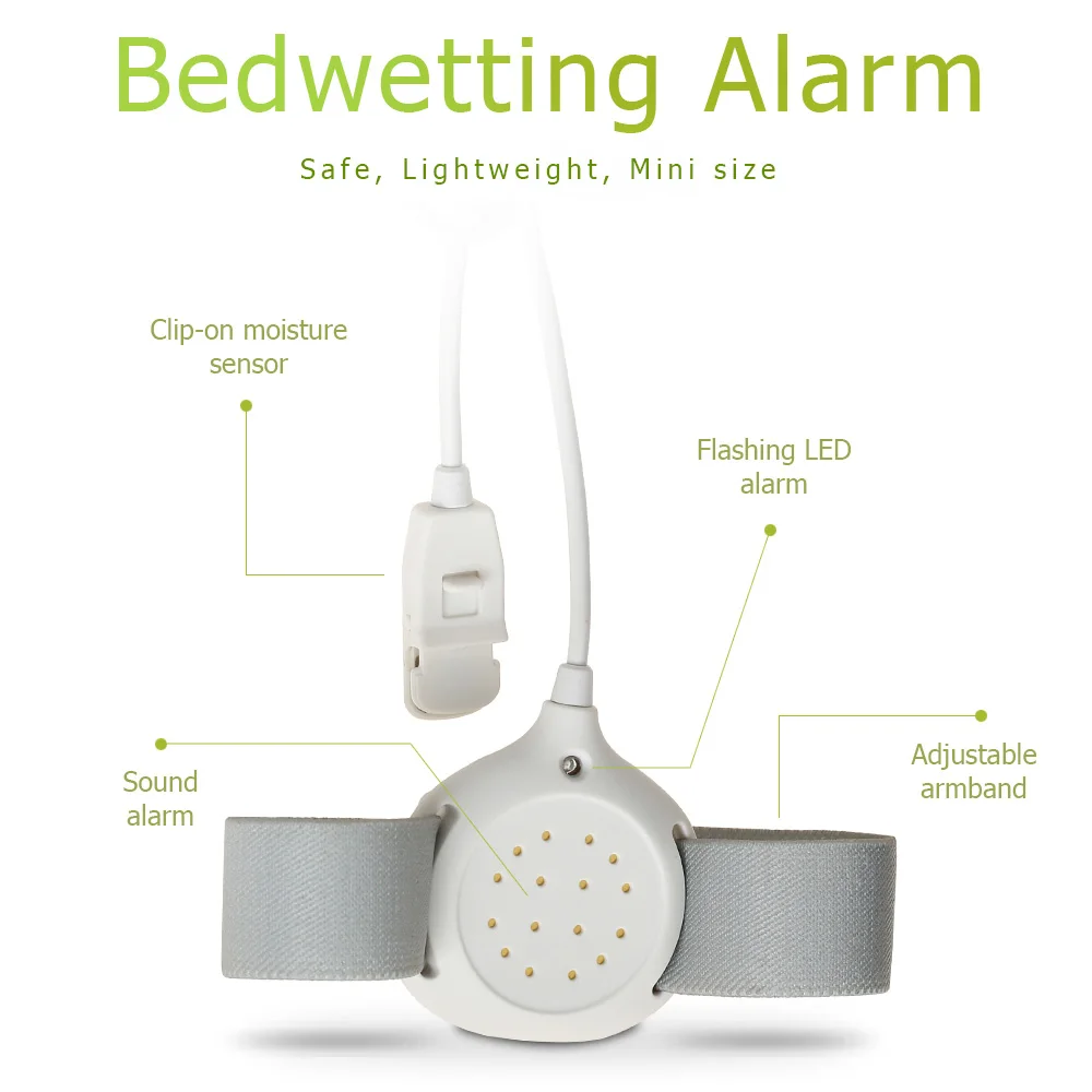 Professional Arm Wear Bedwetting sensor Alarm Potty Training wet reminder Child electronic alarm clock For Baby Toddler Adults