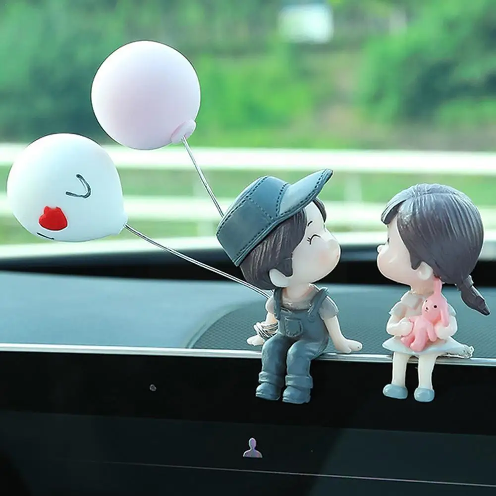 

Valentine's Day Car Accessories Cute Kiss Couple Advertising Car Balloon Interior Decoration P0v5