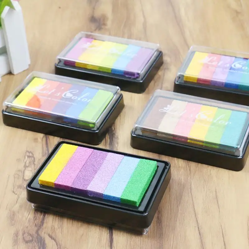 Vibrant Graffiti-Inspired Gradient Stamp Accessories - Set of 6 Colors