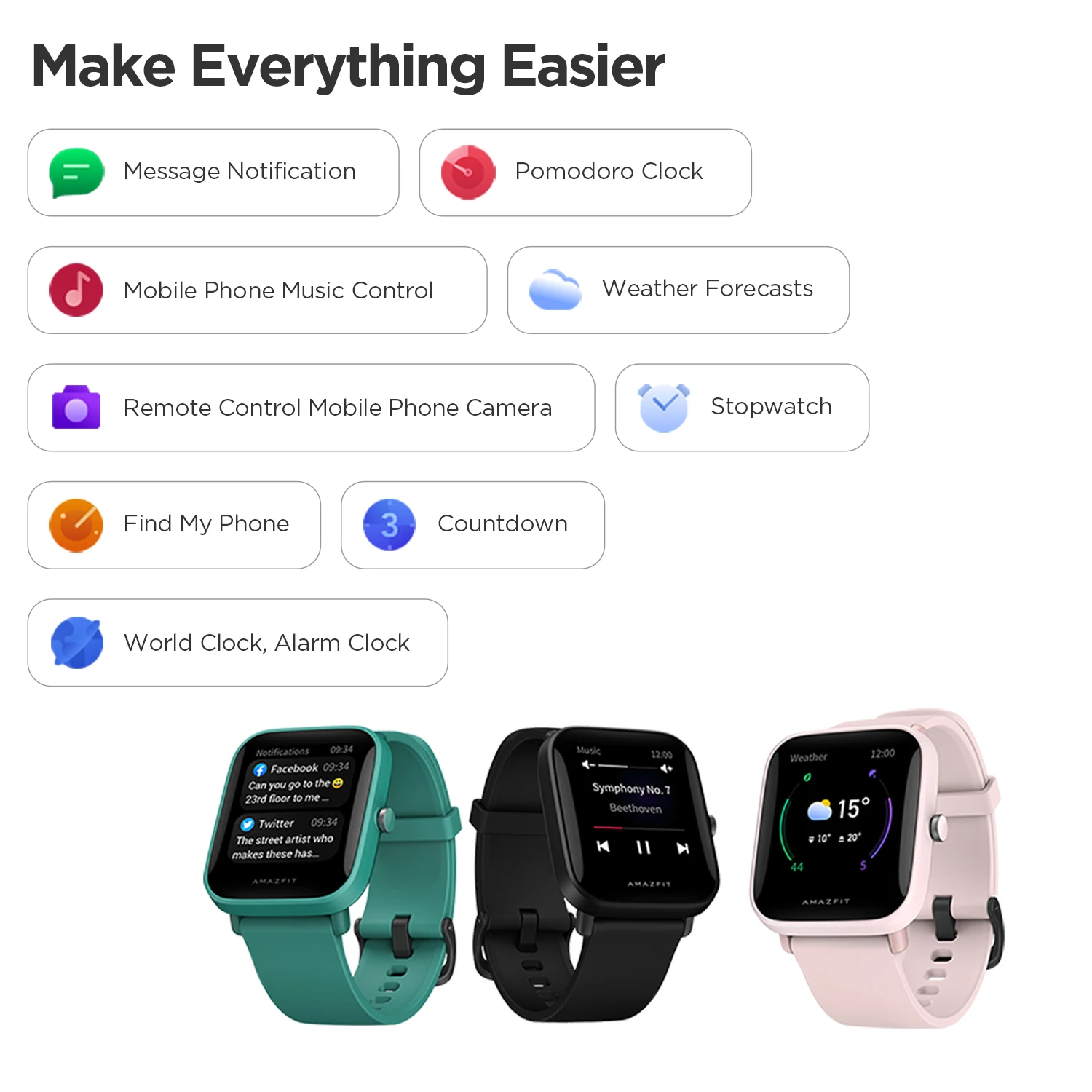 Amazfit Bip U Ʈ ġ SpO2 5ATM   5.0  ͸ ۷ι  95NEW  SmartWatch
